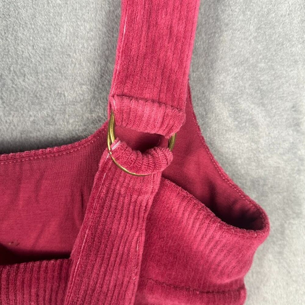 Anthropologie Maeve Top Womens Medium Maroon Corduroy Cropped Tank Festival Boho - Picture 3 of 11